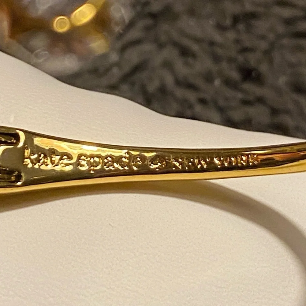 Kate spade New York Lady Marmalade Crystal open cuff hinged bangle